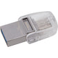 Kingston Dual Port micro Duo 3C - DUO USB stick - 128 GB - NLMAX