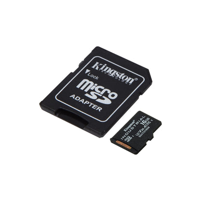 Kingston Industriële microSD - 16GB microSDHC Industrial C10 A1 pSLC kaart + SD-adapter - SDCIT2/16GB - NLMAX