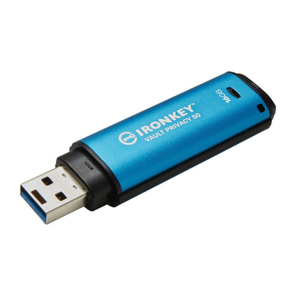 Kingston IronKey Vault Privacy 50 Drive Flash Drive USB FIPS 197 gecertificeerde & XTS-AES 256-bits gecodeerde USB-drive voor - IKVP50/16GB - NLMAX