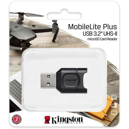 Kingston MobileLite Plus (MLPM) microSD-kaartlezer USB 3.1 microSDHC/SDXC UHS-II,Zwart - NLMAX