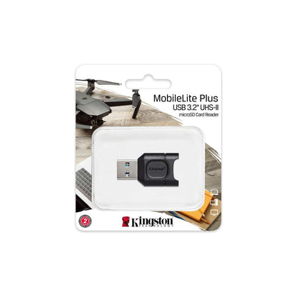 Kingston MobileLite Plus (MLPM) microSD-kaartlezer USB 3.1 microSDHC/SDXC UHS-II,Zwart - NLMAX