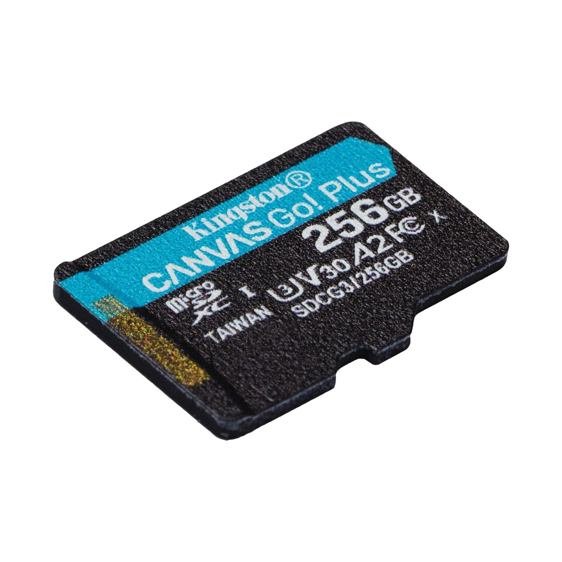 Kingston SDCG3/256GBSP micro SD-kaart (256 GB microSDXC Canvas Go Plus 170R A2 U3 V30 zonder SD-adapter) - NLMAX