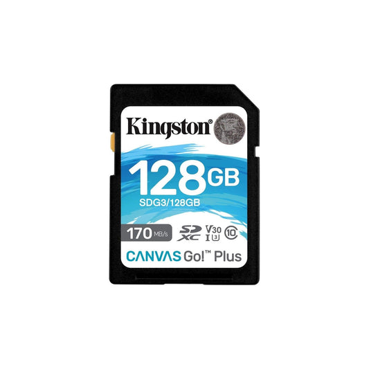 Kingston SDG3/128GB SD-kaart (128 GB SDXC Canvas Go Plus 170R C10 UHS-I U3 V30) - NLMAX