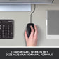 Logitech B100 USB Muis, 3 Knoppen, Optische Tracking, Links-en Rechtshandig, PC/Mac/Laptop - Zwart - NLMAX