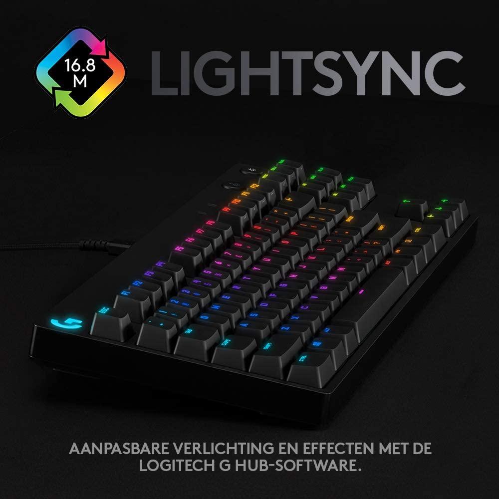 Logitech G Toetsenbord Pro Mechanisch Gaming Toetsenbord, TKL, LIGHTSYNC RGB Verlichte toetsen, QWERTY - NLMAX