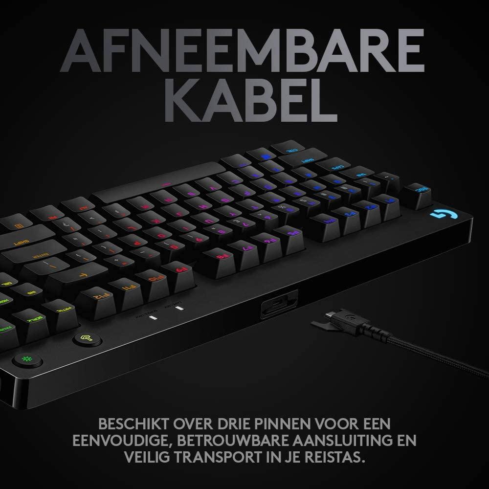 Logitech G Toetsenbord Pro Mechanisch Gaming Toetsenbord, TKL, LIGHTSYNC RGB Verlichte toetsen, QWERTY - NLMAX