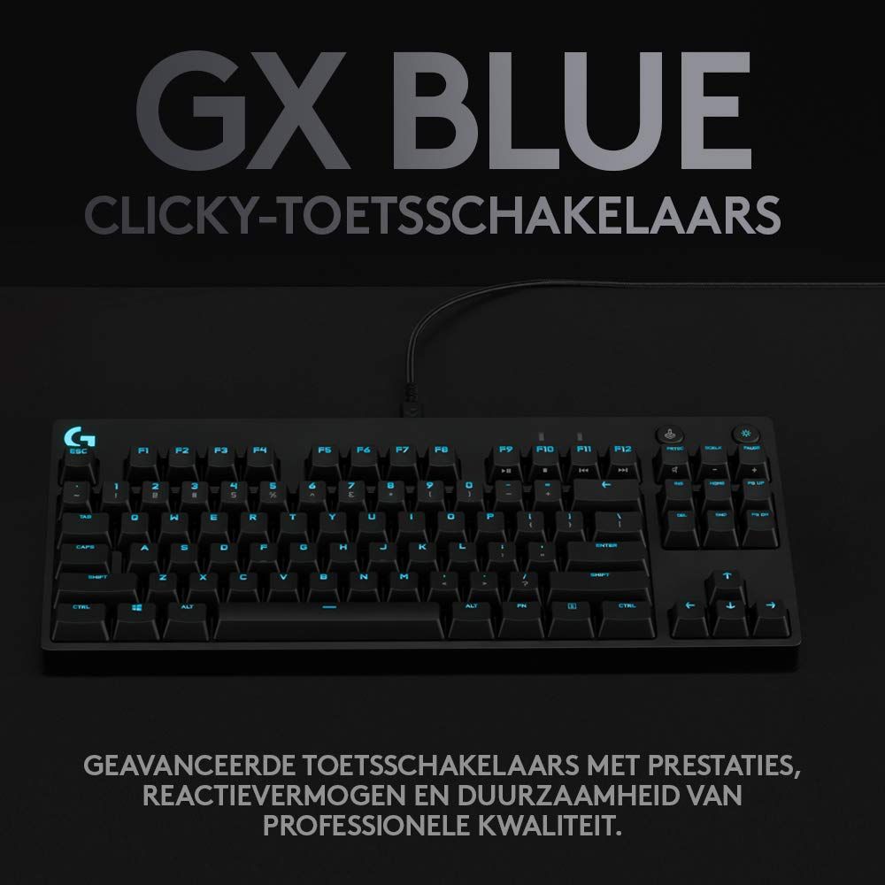 Logitech G Toetsenbord Pro Mechanisch Gaming Toetsenbord, TKL, LIGHTSYNC RGB Verlichte toetsen, QWERTY - NLMAX