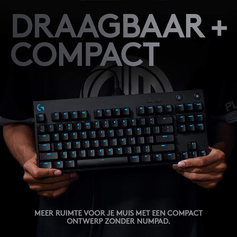 Logitech G Toetsenbord Pro Mechanisch Gaming Toetsenbord, TKL, LIGHTSYNC RGB Verlichte toetsen, QWERTY - NLMAX