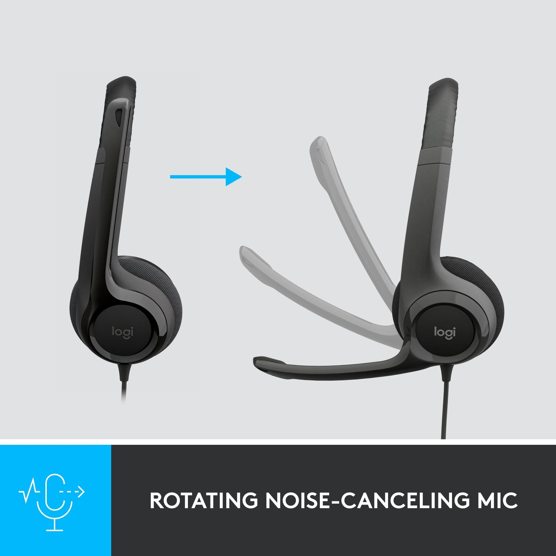 Logitech H390 USB Computer Headset - Zwart - NLMAX