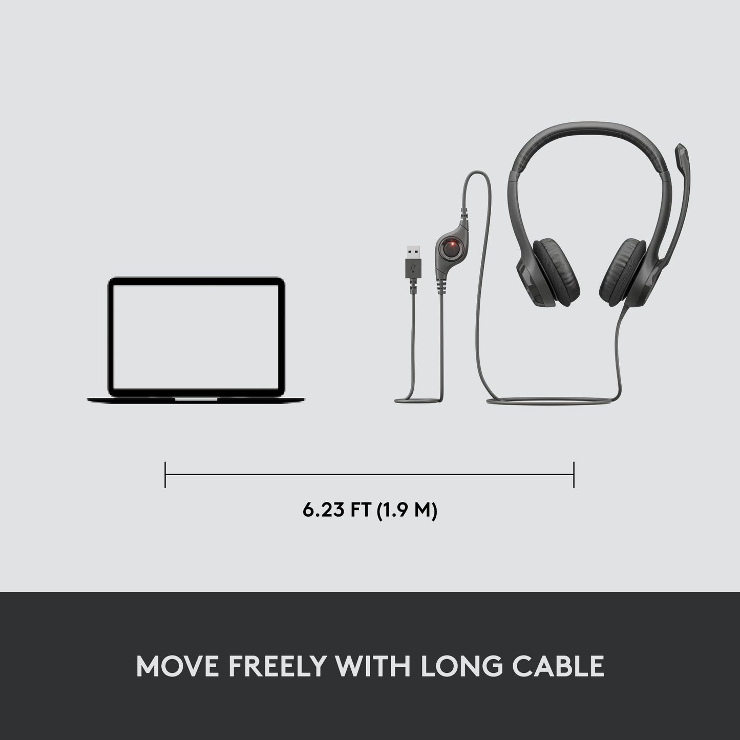 Logitech H390 USB Computer Headset - Zwart - NLMAX