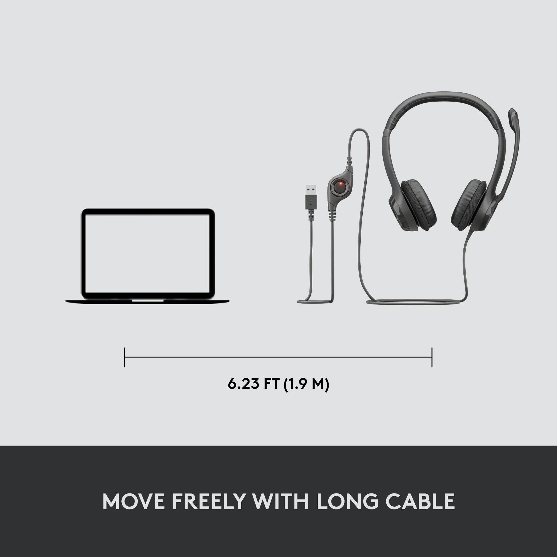 Logitech H390 USB Computer Headset - Zwart - NLMAX
