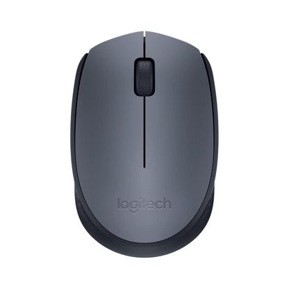 Logitech M170 draadloze muis, 2,4 GHz met USB-nano-ontvanger, optische tracking, batterijduur van 12 maanden, tweehandig, pc/Mac/laptop, zwart/grijs - NLMAX
