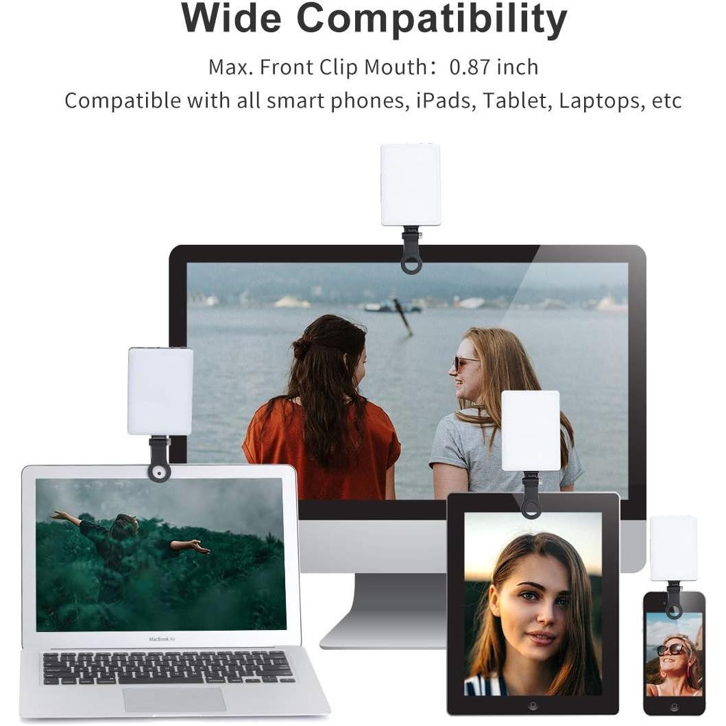 Newmowa LED 60 Professional Video Lamp, 3200-5600K 3 Light Modes and Brightness 10 Levels Dimmable CRI95 + Ultra-Thin Panel Light for Phone, iPhone, Android, iPad, Laptop - NLMAX