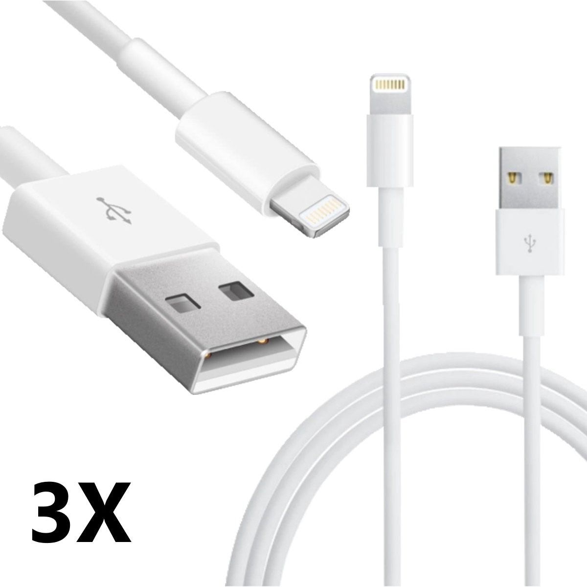 Oplaadkabel iPhone USB Lightning kabel 2 Meter oplader - NLMAX