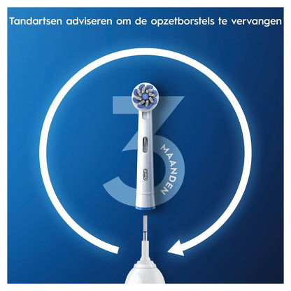 Oral-B CrossAction Opzetborstels Met CleanMaximiser-technologie, 10 Stuks, Brievenbusverpakking - NLMAX