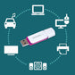 Philips Snow USB Flash Drive 64 GB, USB 3.0, 2 pack - Purple - NLMAX