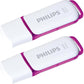 Philips Snow USB Flash Drive 64 GB, USB 3.0, 2 pack - Purple - NLMAX