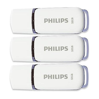 Philips USB 2.0 32GB Snow Edition Shadow Grey 3-Pack - NLMAX