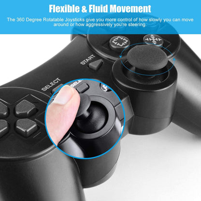 PS3 Controller Wireless Controller voor Plat Station 3 - Bluetooth gamepad met Dual Vibration SIX assen afstandsbediening - NLMAX