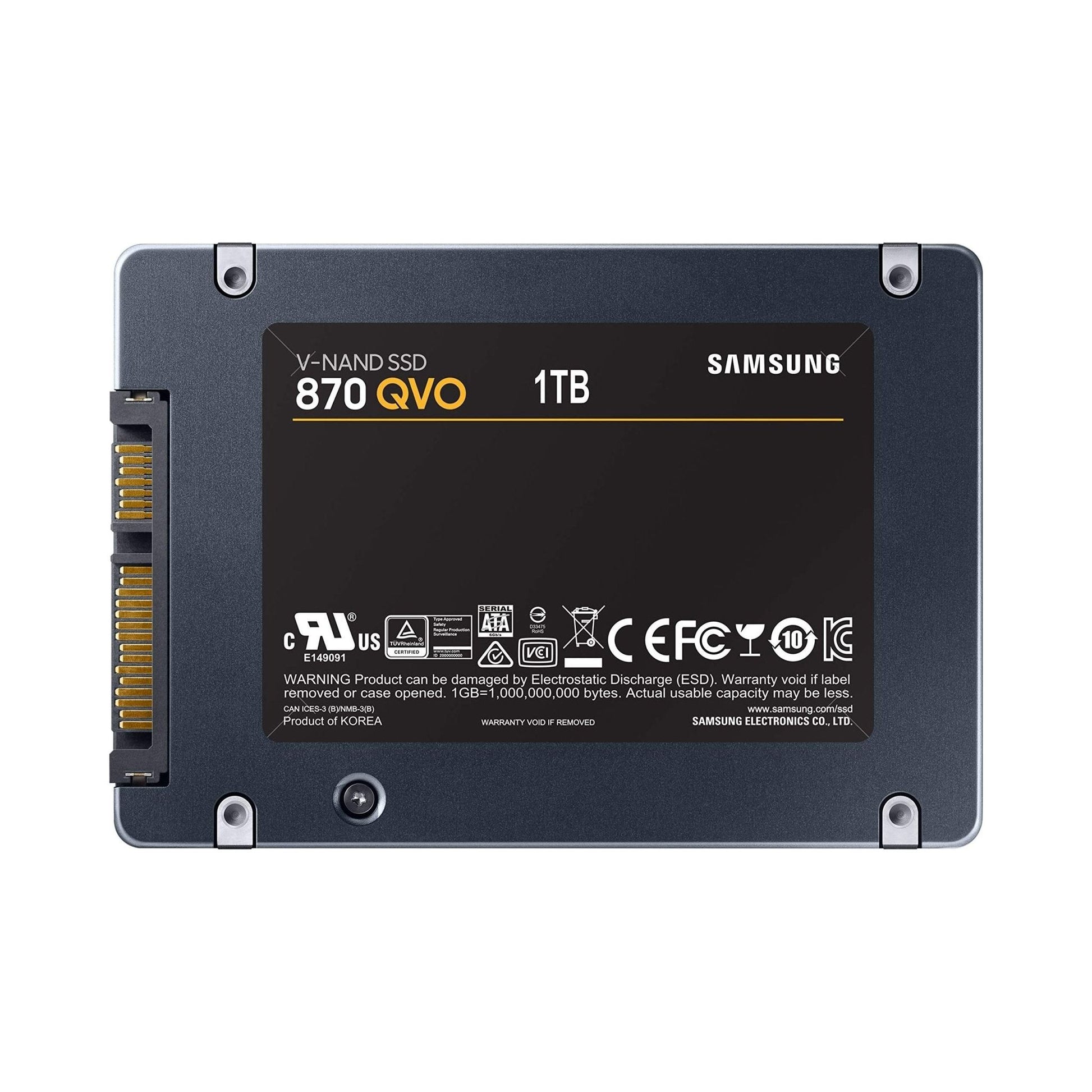 Samsung 870 Qvo 2,5 Inch 1TB SSD, MZ-77Q1T0BW, 1 stuk - NLMAX