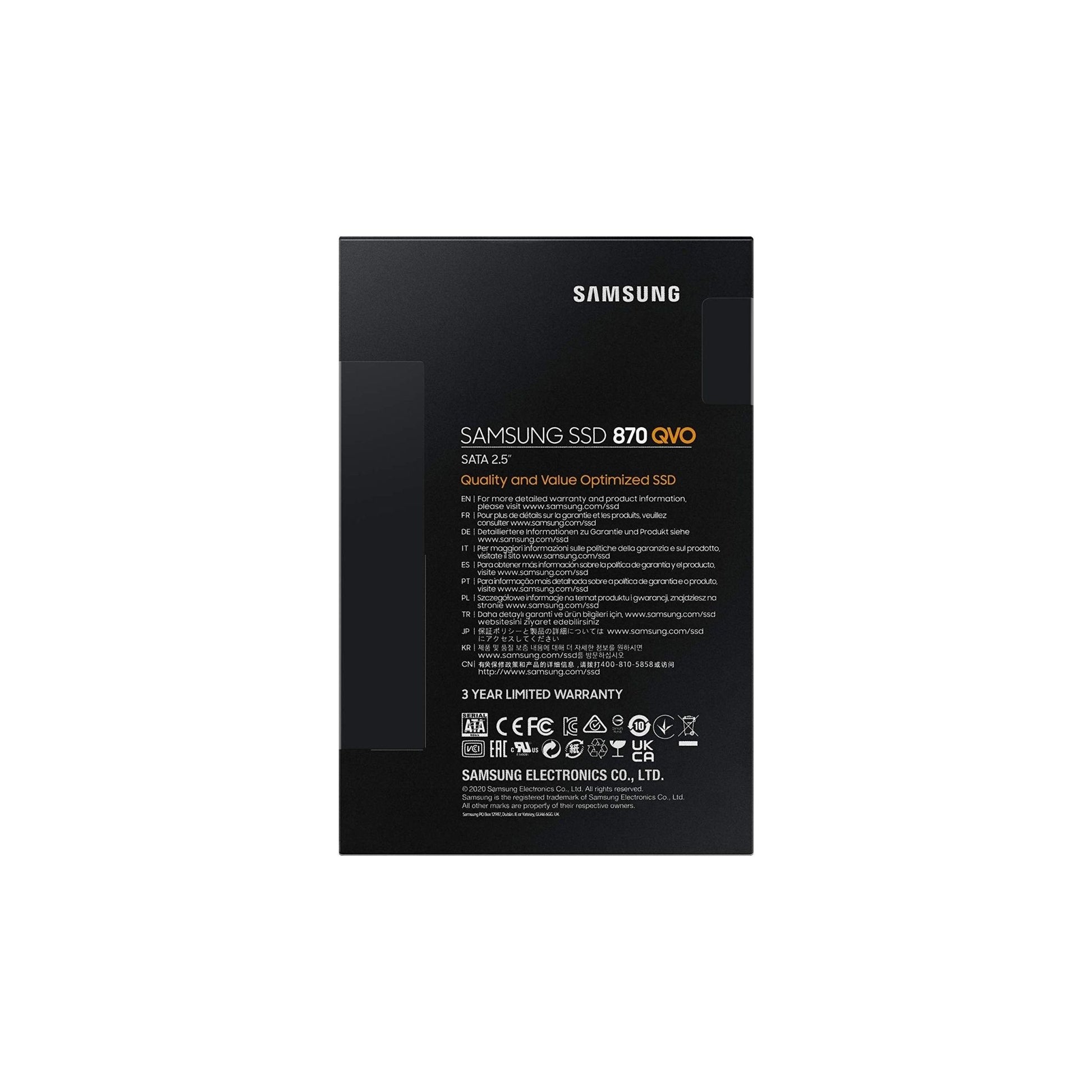 Samsung 870 Qvo 2,5 Inch 1TB SSD, MZ-77Q1T0BW, 1 stuk - NLMAX