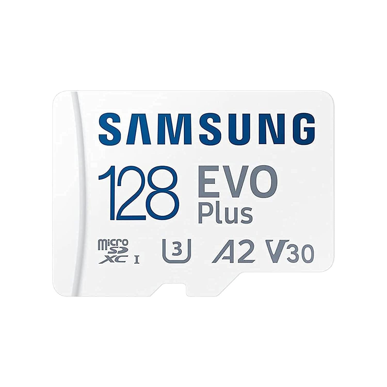 Samsung Evo Plus 128 GB microSD SDXC U3 Class 10 A2 geheugenkaart 130 MB/S adapter 2021 - NLMAX