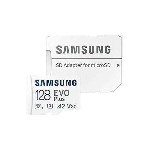 Samsung Evo Plus 128 GB microSD SDXC U3 Class 10 A2 geheugenkaart 130 MB/S adapter 2021 - NLMAX