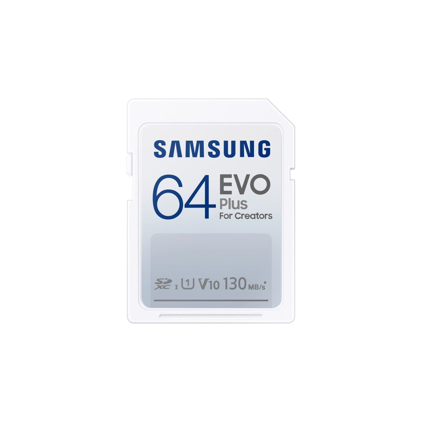 Samsung EVO Plus 64GB SD Card SDXC, UHS-I, U1, 130MB/s, FHD, Memory Card(MB-SC64K/EU) - NLMAX