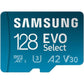 Samsung EVO Select microSD-geheugenkaart, 128GB micro SD XC UHS-I U3 130MB/s Full HD & 4K UHD SD Kaart Geheugenkaart met Adapter, MB-ME128KA/EU - NLMAX
