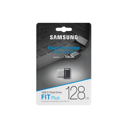 Samsung FIT Plus USB Stok, 128GB, Zwart - NLMAX