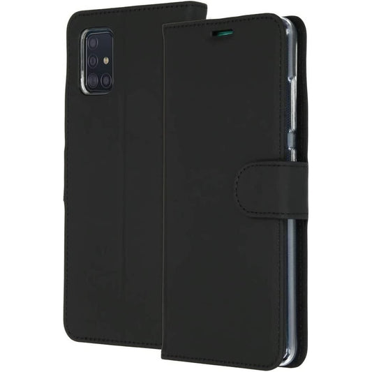 Samsung Galaxy A51 Hoesje – Wallet Case Softcase Bookcase met plek voor pasjes en standaard-Magneet - Zwart - NLMAX