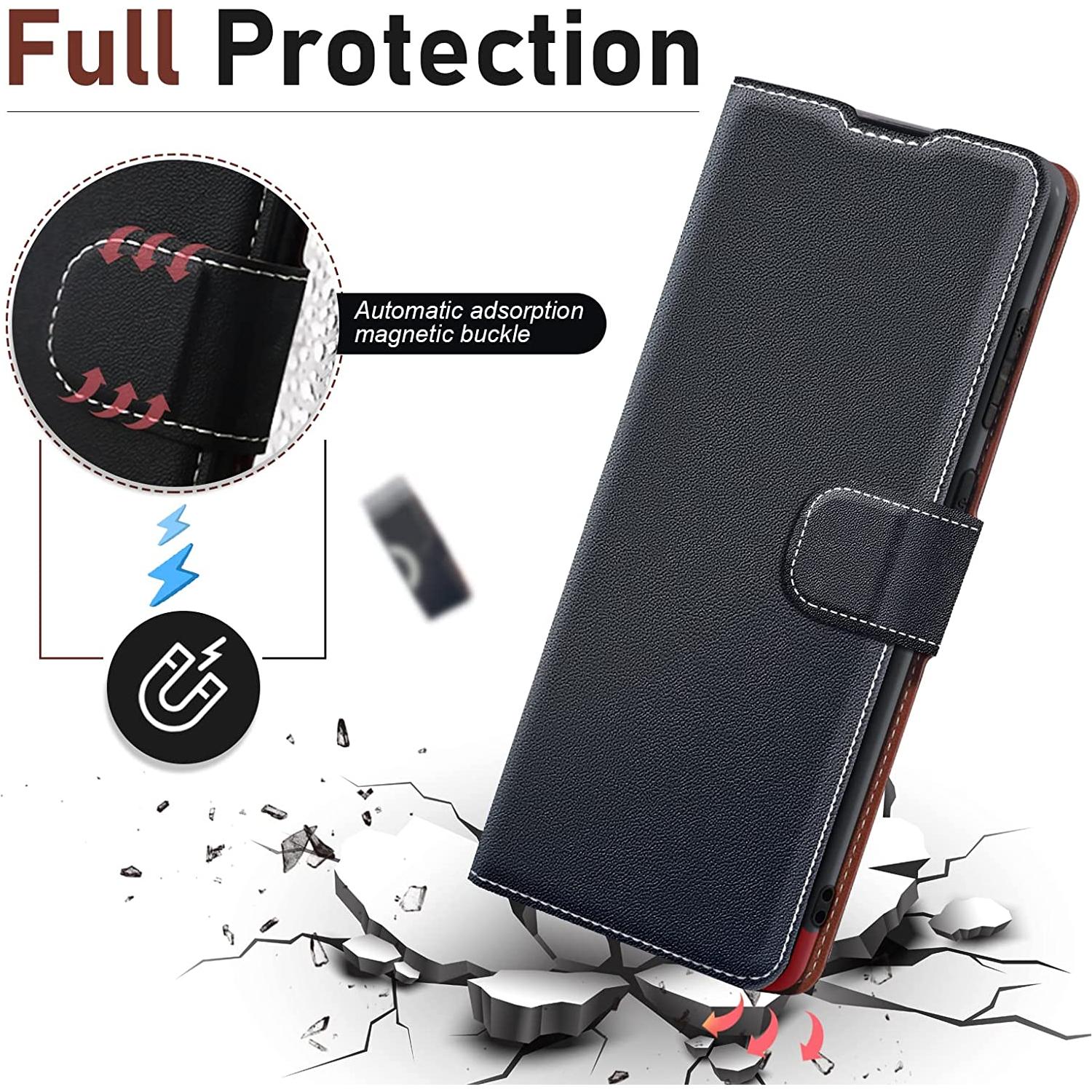 Samsung Galaxy A51 Hoesje – Wallet Case Softcase Bookcase met plek voor pasjes en standaard-Magneet - Zwart - NLMAX