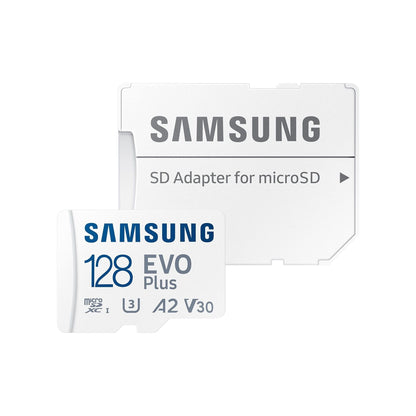 Samsung MicroSD-geheugenkaart Evo Plus 128 GB SDXC U3 klasse 10 A2 130MB/s met adapter versie 2021 (MB-MC128KA/EU) - NLMAX