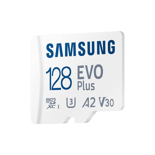 Samsung MicroSD-geheugenkaart Evo Plus 128 GB SDXC U3 klasse 10 A2 130MB/s met adapter versie 2021 (MB-MC128KA/EU) - NLMAX