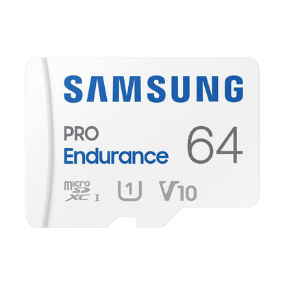 Samsung PRO Endurance microSD-geheugenkaart, 64GB microSDXC UHS-I U1 100MB/s Video Monitoring Memory Card met Adapter, MB-MJ64KA - NLMAX