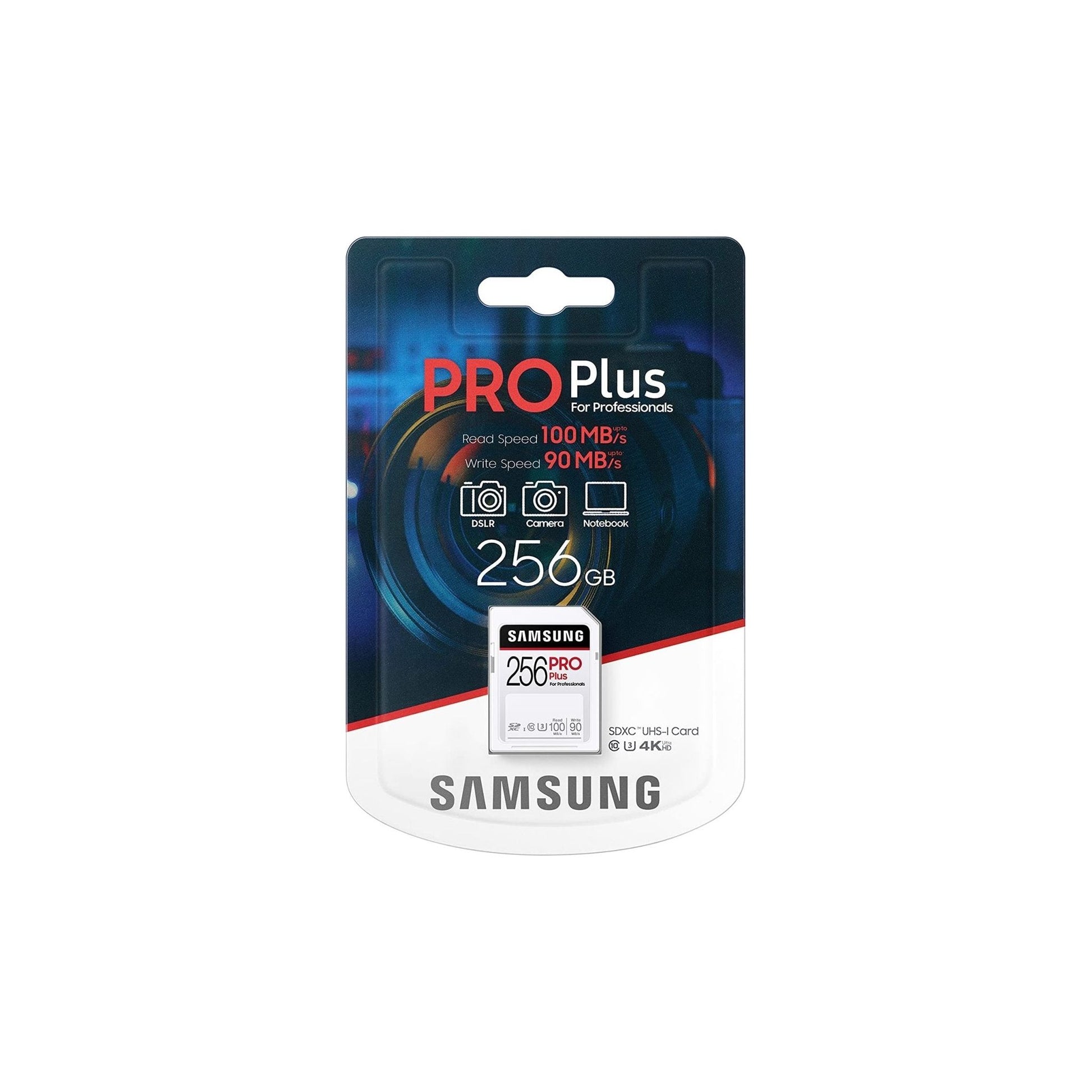 Samsung PRO Plus 256GB SDXC UHS-I U3 100MB/s Full HD & 4K UHD geheugenkaart (MB-SD256H/EU) - NLMAX