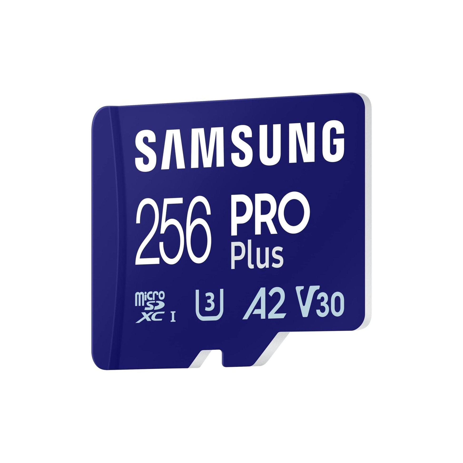 Samsung PRO Plus microSD-geheugenkaart, 256GB, UHS-I U3, Full HD & 4K UHD, 180 MB/s lezen, 130 MB/s schrijven, voor smartphone, drone of action-cam, incl. SD-adapter, MB-MD256SA/EU - NLMAX