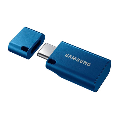 Samsung USB-stick, USB-C, 128GB, 400MB/s lezen, 60MB/s schrijven, MUF-128DA/APC USB 3.1 Flash Drive voor notebooks, tablets en smartphones, blauw - NLMAX