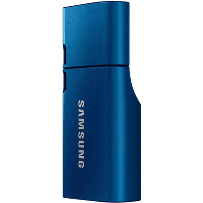Samsung USB-stick, USB-C, 64GB, 300MB/s lezen, 30MB/s schrijven, USB 3.1 flashdrive voor notebooks, tablets en smartphones, blauw, MUF-64DA/APC - NLMAX