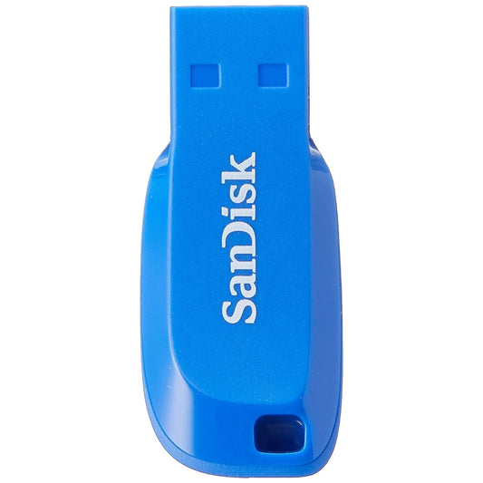 SanDisk 16GB Cruzer Blade USB Flash Drive - Electric Blue - NLMAX
