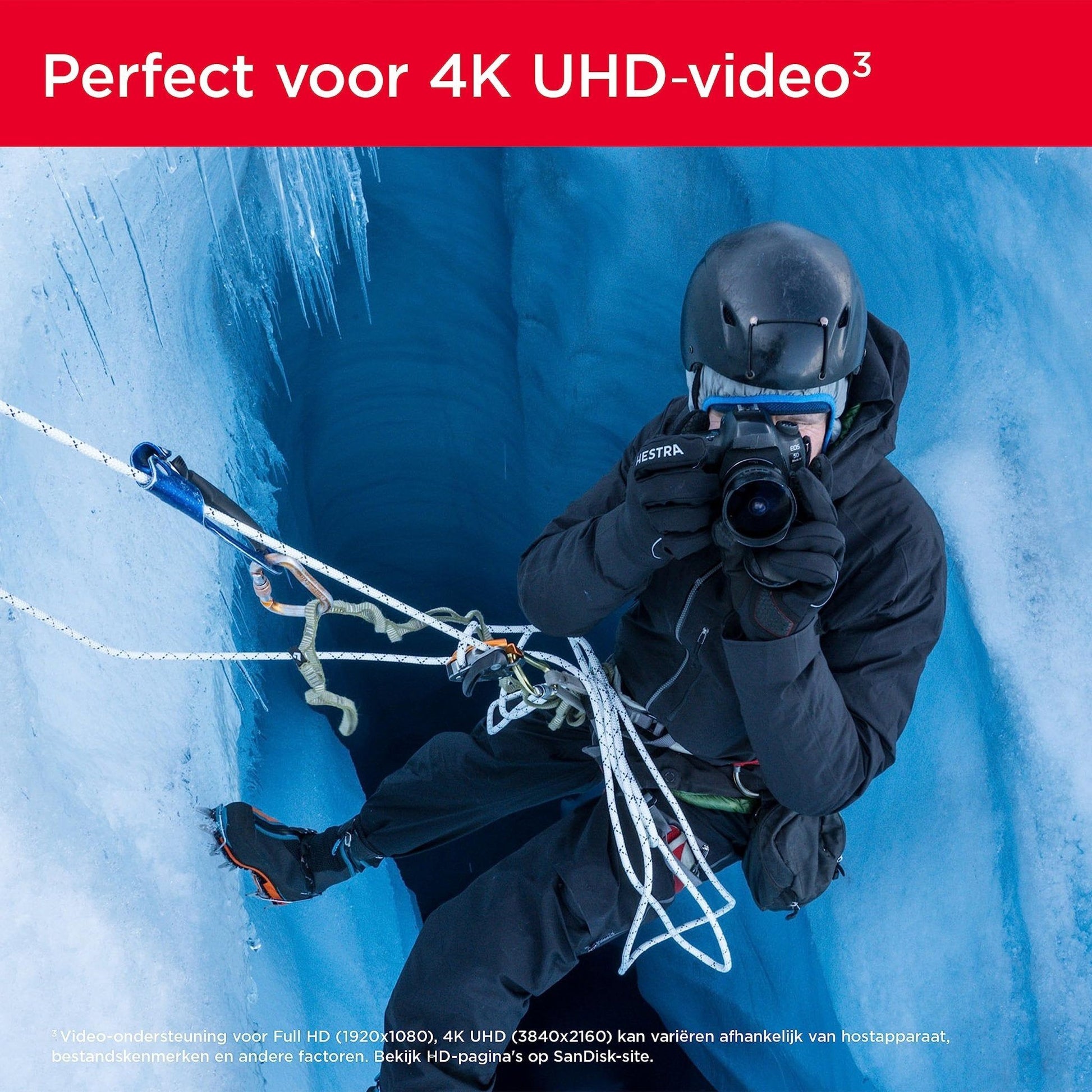 SanDisk Extreme PRO SDXC UHS‐I‐Kaart 256 GB (4K UHD, Leessnelheden Tot 200 MB/s, Class 10, UHS-I, U3, V30, 2 Jaar RescruePRO Deluxe Software, Levenslange Beperkte Garantie) Zwart - NLMAX