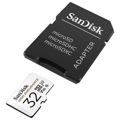 SanDisk High Endurance MicroSD-Kaart 32 GB (Perfect Voor Dashboardcamera Of Bewakingssysteem Thuis, Hoge Duurzaamheid, Tot 2.500 Uur Opnemen, Full HD En 4K) - NLMAX