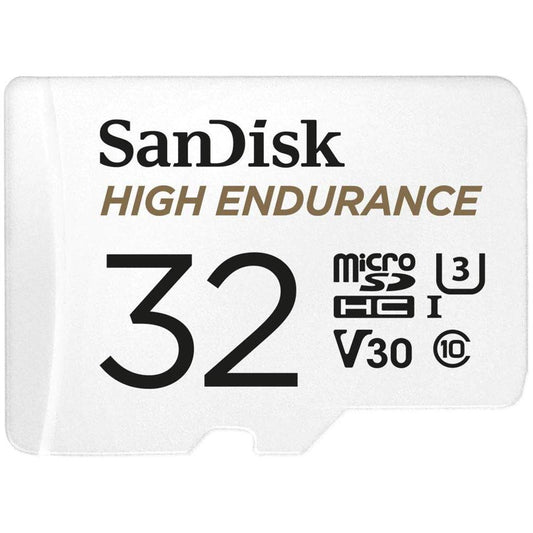 SanDisk High Endurance MicroSD-Kaart 32 GB (Perfect Voor Dashboardcamera Of Bewakingssysteem Thuis, Hoge Duurzaamheid, Tot 2.500 Uur Opnemen, Full HD En 4K) - NLMAX