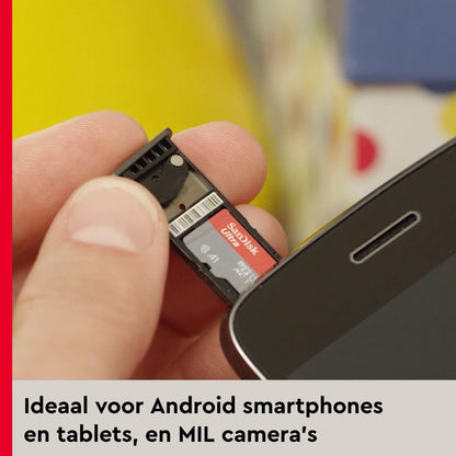 SanDisk Ultra Android MicroSDXC UHS-I-Kaart 64 GB + SD-Adapter (Voor Smartphones En Tablets, A1, Class 10, U1, Full HD Video's, Tot 140 MB/s Leessnelheid) - NLMAX