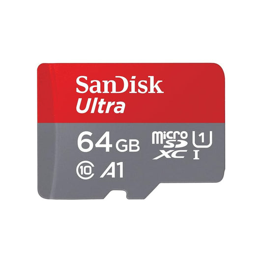 SanDisk Ultra Android MicroSDXC UHS-I-Kaart 64 GB + SD-Adapter (Voor Smartphones En Tablets, A1, Class 10, U1, Full HD Video's, Tot 140 MB/s Leessnelheid) - NLMAX