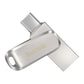 SanDisk Ultra Dual Drive Luxe USB Type-C-Flashdrive 128 GB (USB 3.1 Gen 1, Leessnelheden Tot 150 MB/s, Wachtwoordbeveiliging, Automatische Back-Up) - NLMAX