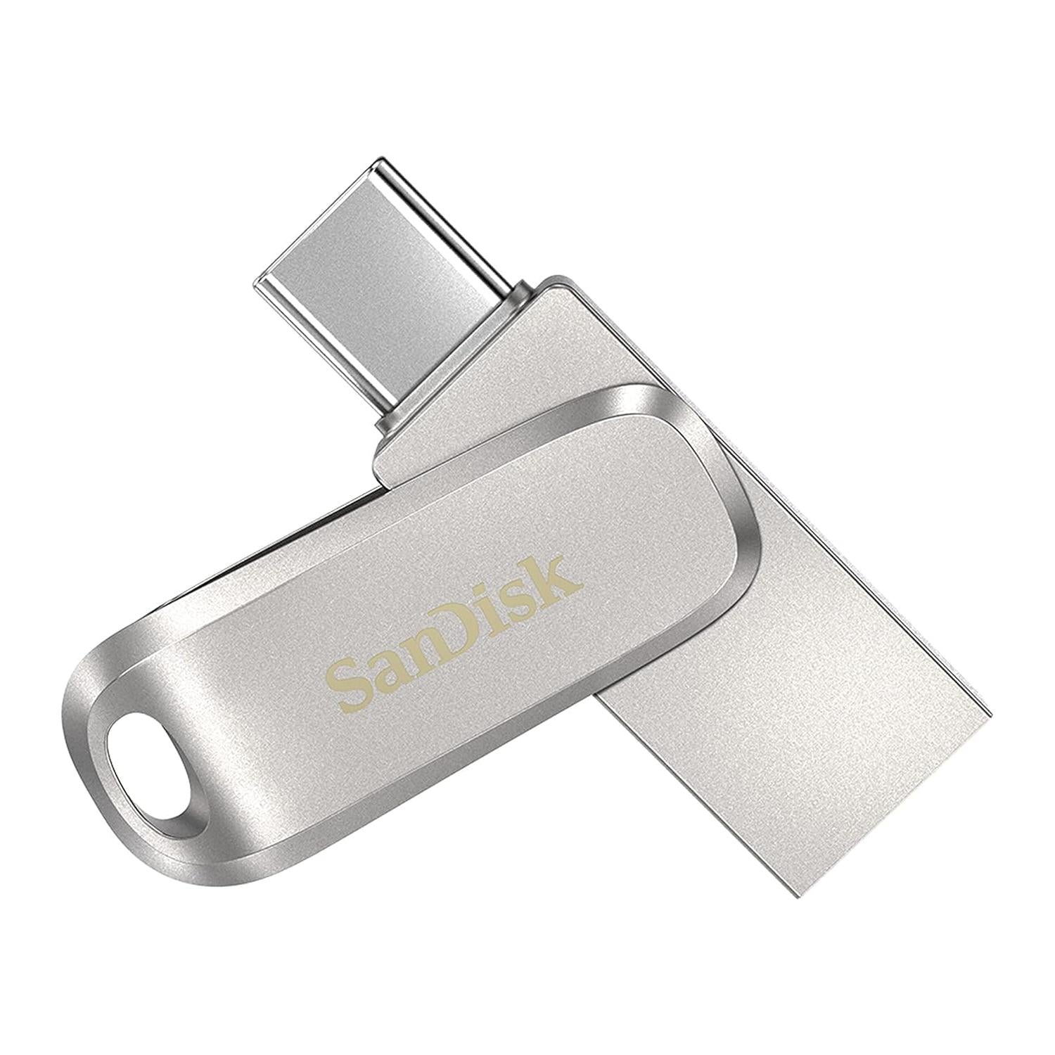 SanDisk Ultra Dual Drive Luxe USB Type-C-Flashdrive 128 GB (USB 3.1 Gen 1, Leessnelheden Tot 150 MB/s, Wachtwoordbeveiliging, Automatische Back-Up) - NLMAX