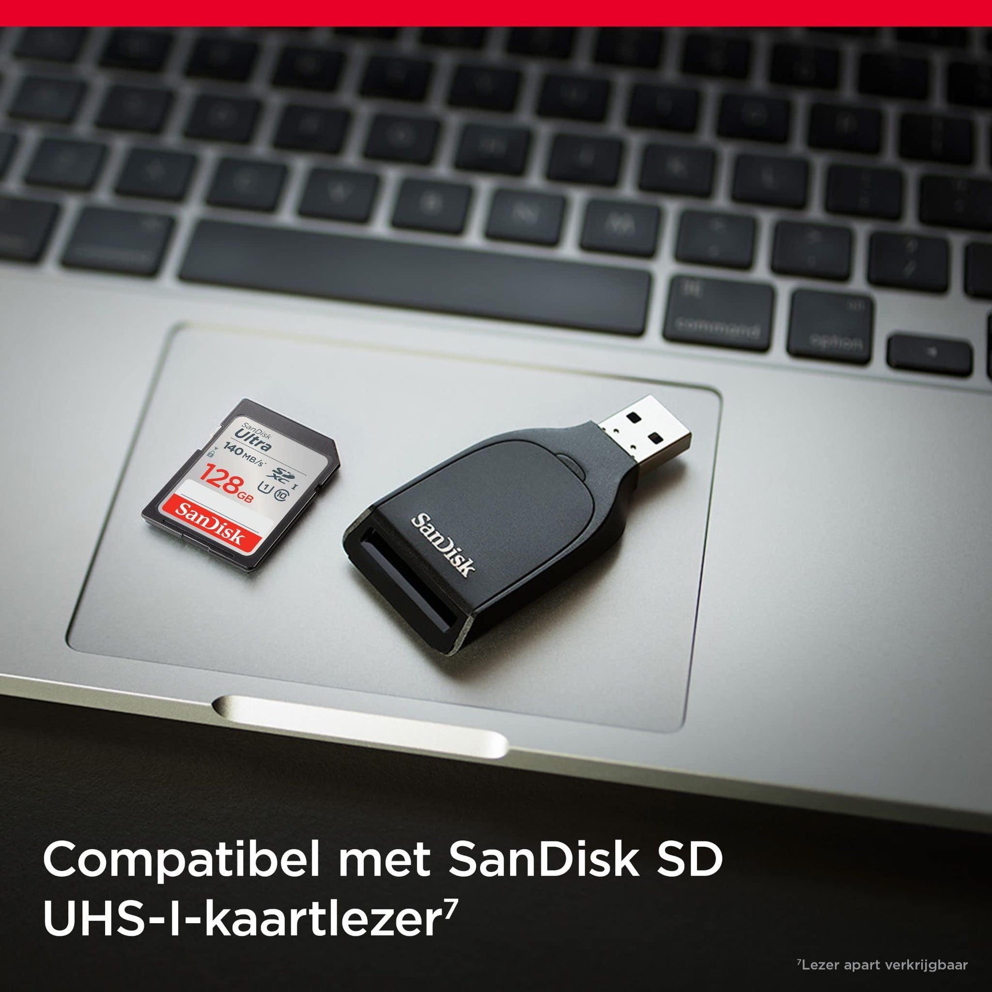 SanDisk Ultra SDXC UHS-I-Kaart 128 GB (Full HD-Video’s, UHS-I-Videoprestaties, Leessnelheden Tot 140 MB/s, Bestand Tegen Water, Temperatuurschommelingen, 10 Jaar Beperkte Garantie) - NLMAX