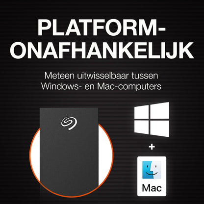 Seagate One Touch Hub, 6 TB, Externe Harde Schijf, USB-C, USB 3.0, voor pc, laptop en Mac, 4 maanden Adobe Creative Cloud Fotografielidmaatschap, 1 Jaar Mylio, 3 jaar Rescue Services (STLC6000400) - NLMAX