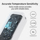 SwitchBot IP65 Buiten Binnen Thermometer Hygrometer, 120m Bluetooth Bereik, Koelkast Thermometer, Dauwpunt/VPD/Absolute Vochtigheid Sensor, Gratis Data Opslag Export, 2 Jaar Levensduur Batterij - NLMAX